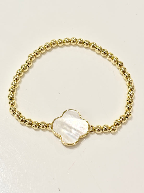 Clover Pearl Bracelet