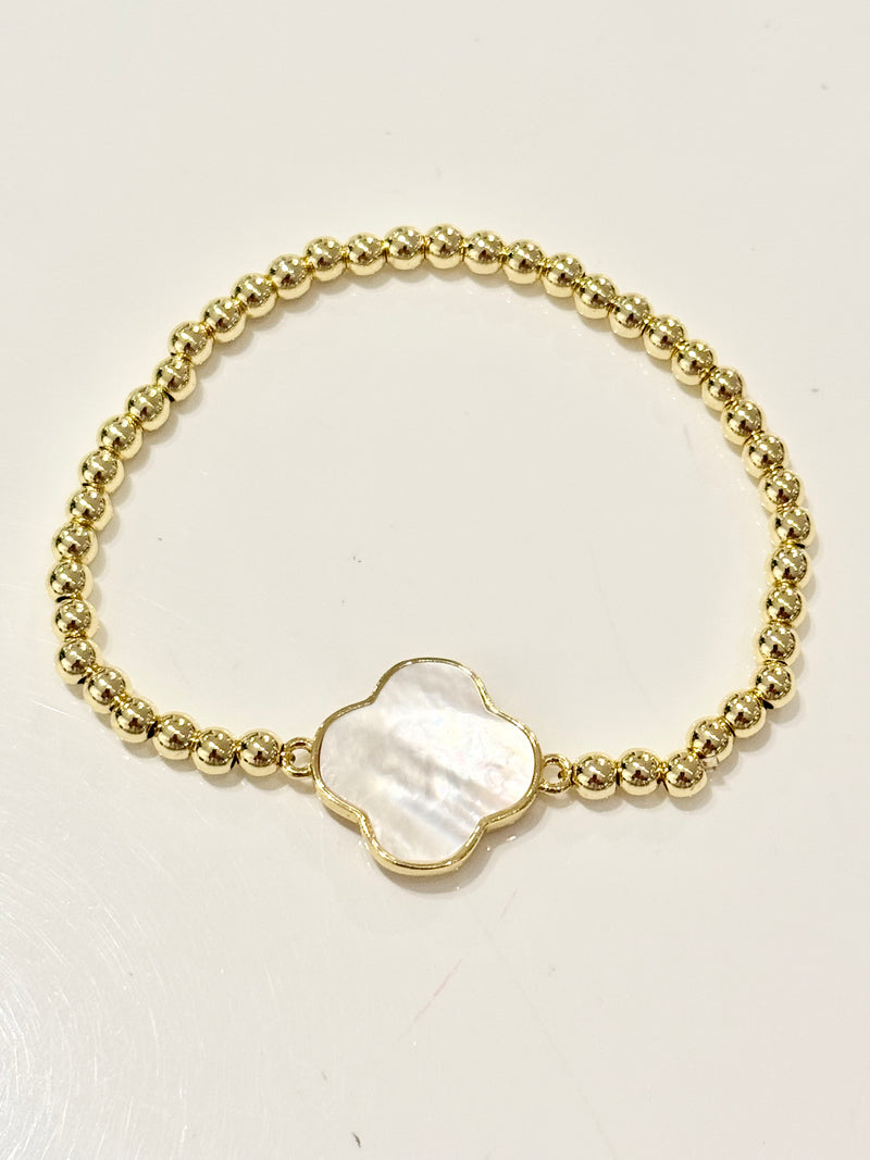 Clover Pearl Bracelet