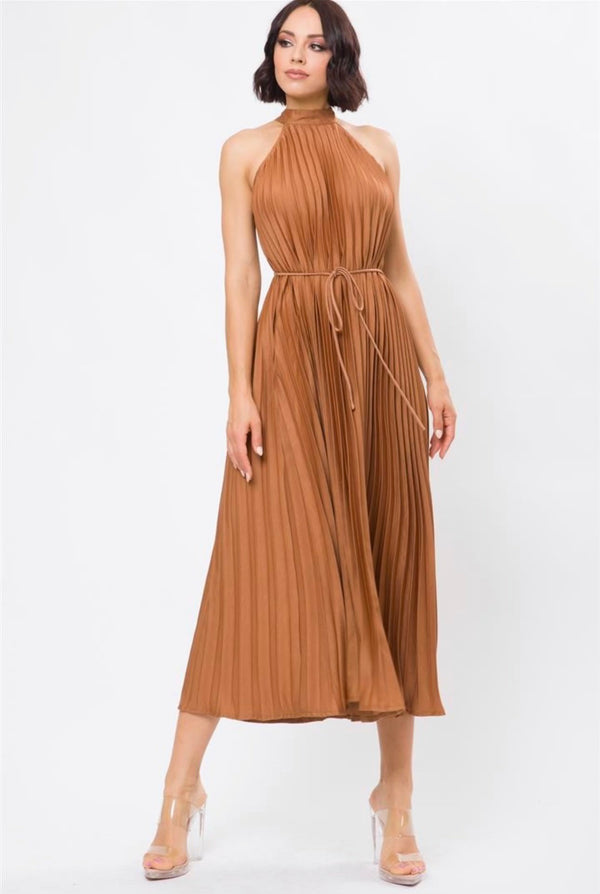 Cassy Halter Neck Midi Dress