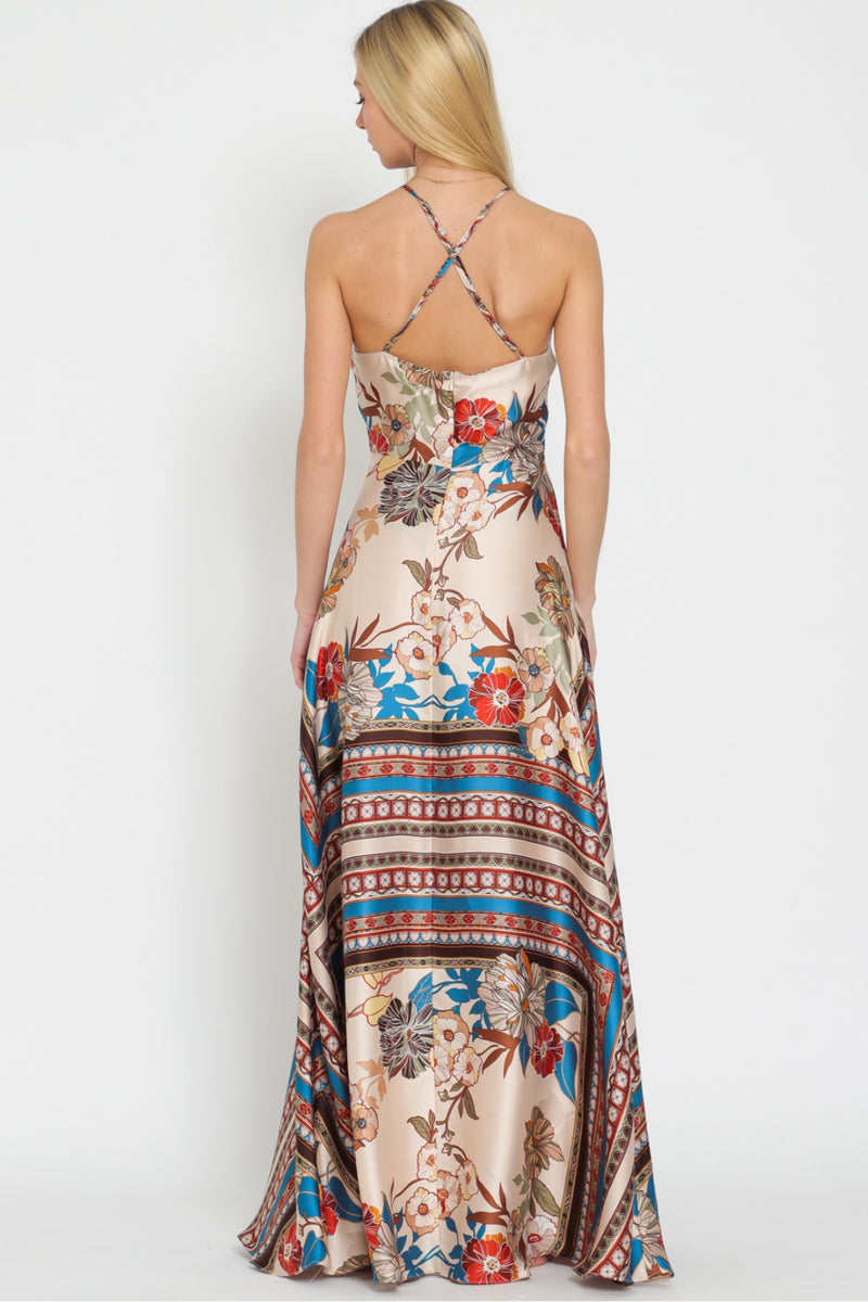 Lora Halter Maxi Dress