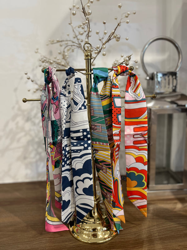 Silk Skinny Scarf