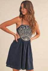 Scallop Mini dress