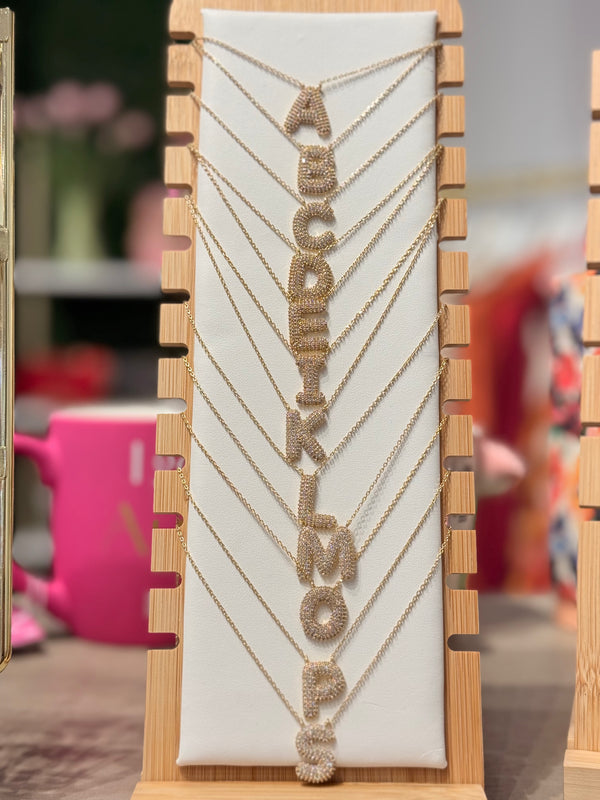 Bubble Initial Necklace