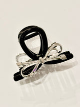 Silver Bow Clip