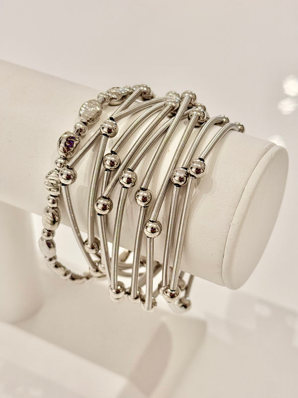 Golden Orbit Stretch Bracelet