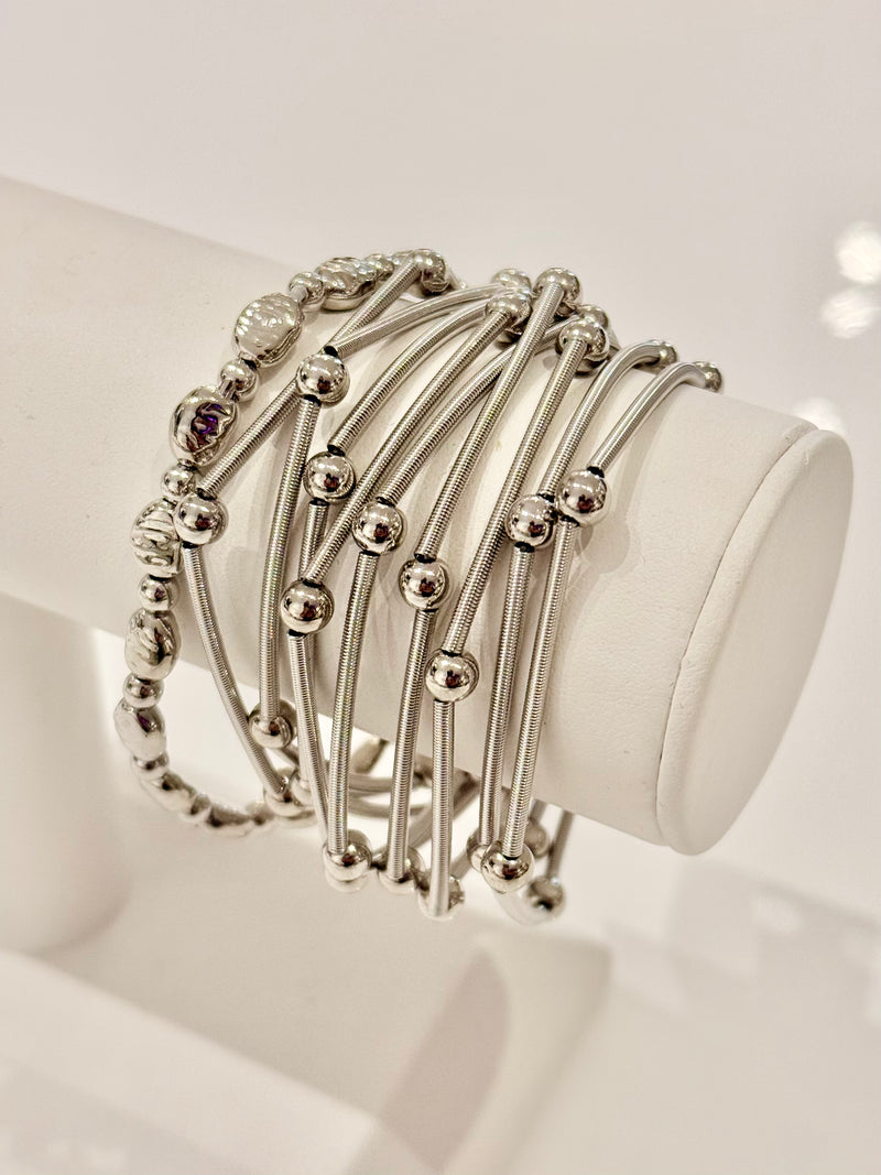 Golden Orbit Stretch Bracelet