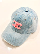 Celine Baseball Denim Cap