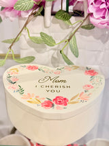 Mom Heart Wooden Gift Box