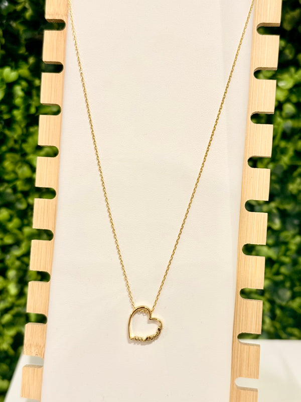 Mama Heart Necklace