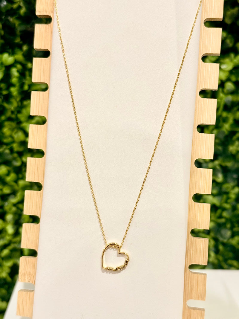 Mama Heart Necklace