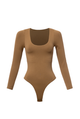 Round ScoopNeck Long Sleeve Bodysuit