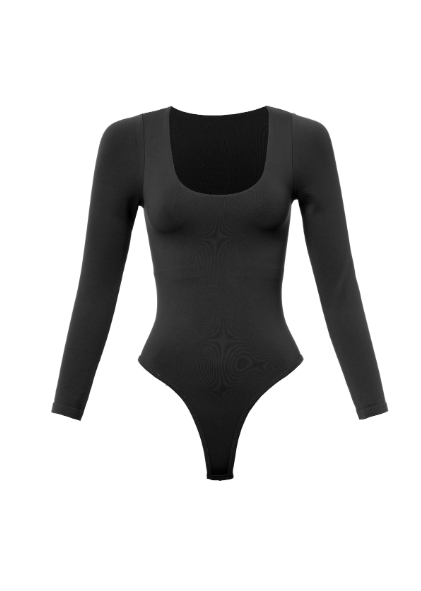 Round ScoopNeck Long Sleeve Bodysuit