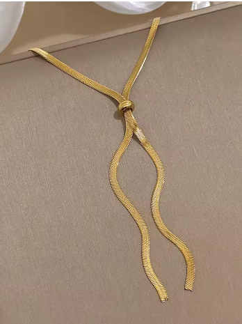 Aura Gold Y-Necklace