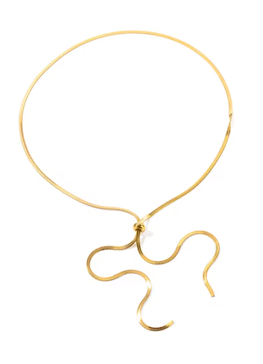 Aura Gold Y-Necklace