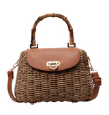 Bamboo Charm Woven Mini Bag