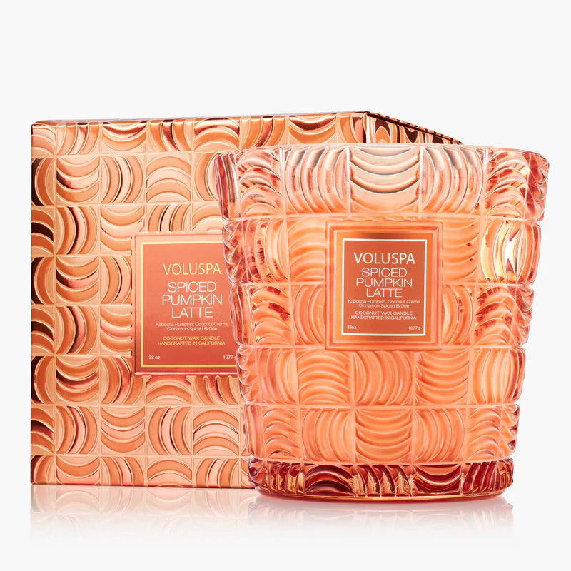 Spiced Pumpkin Latte 3 Wick Hearth Candle