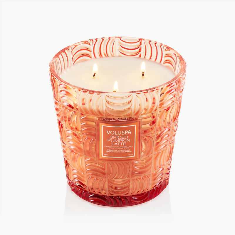 Spiced Pumpkin Latte 3 Wick Hearth Candle