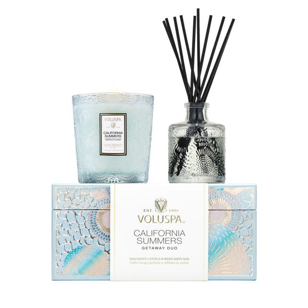 California Summers Classic Candle & 100ml Reed Diffuser Set