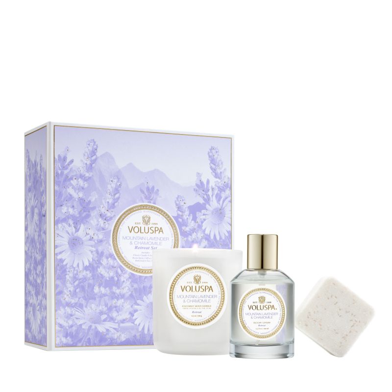 "Retreat Ritual" Gift Set (Classic Candle, Room Spray, Bath Bomb)