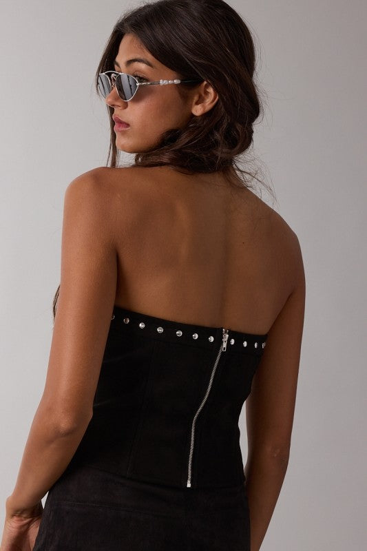 Clara Suede Tube Top