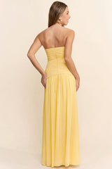 Daphne Ruffle Detail Maxi Dress