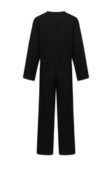 Elevated Ease Knit Long Sleeve Top And Pants Set