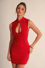 Selene Keyhole Bodycon Mini Dress