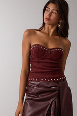 Clara Suede Tube Top