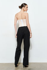 Chic Lace Sweetheart Tube Corset Top