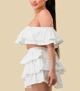 Mendez Ruffled Skirt Set