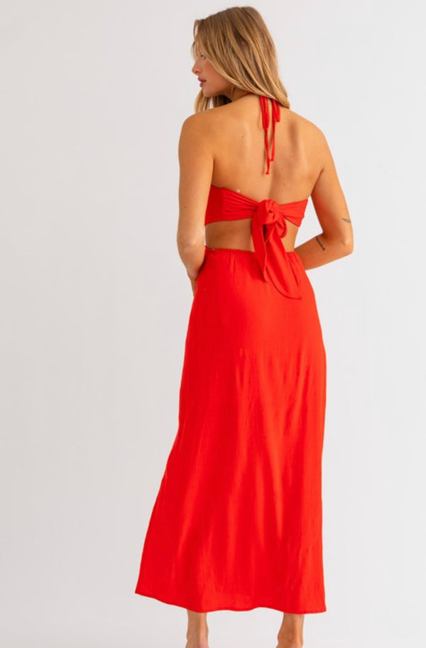 Ruby Halter Cut-Out Dress