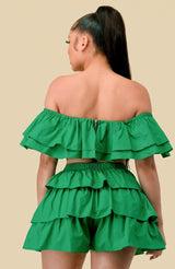 Mendez Ruffled Skirt Set