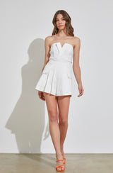 Belle Strapless Romper