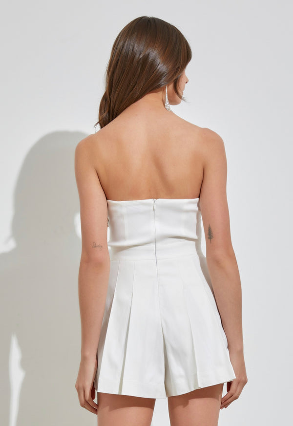 Belle Strapless Romper