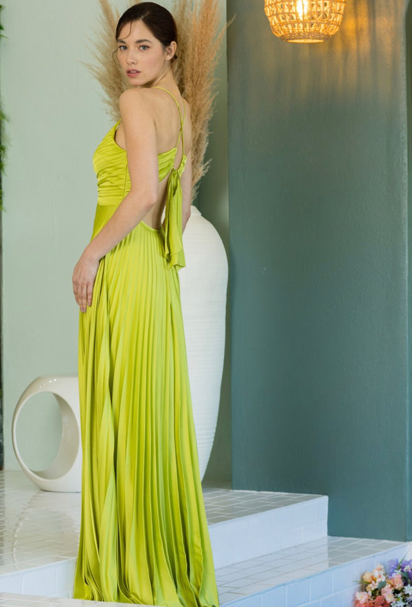 Olivia Satin Maxi Dress