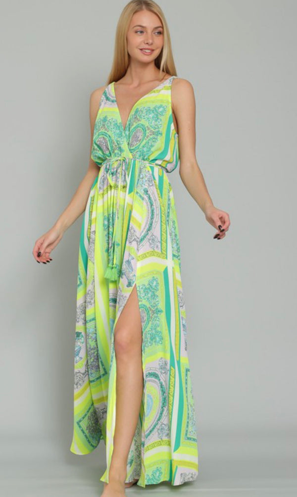 Jolie V-Neck Maxi Dress