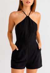 Rebecca Halter Romper