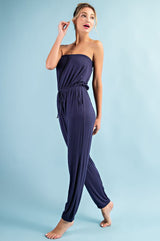 Carrie Jogger Tube Top Jumpsuit