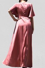 Marissa Satin Maxi Dress