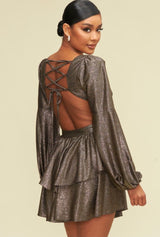 Judith Sparkly Cut-Out Dress
