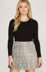 Anna Animal Printed Suede