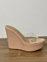 Haven Glossy Nude Wedge