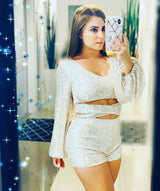 Annie Gold Sequin Romper