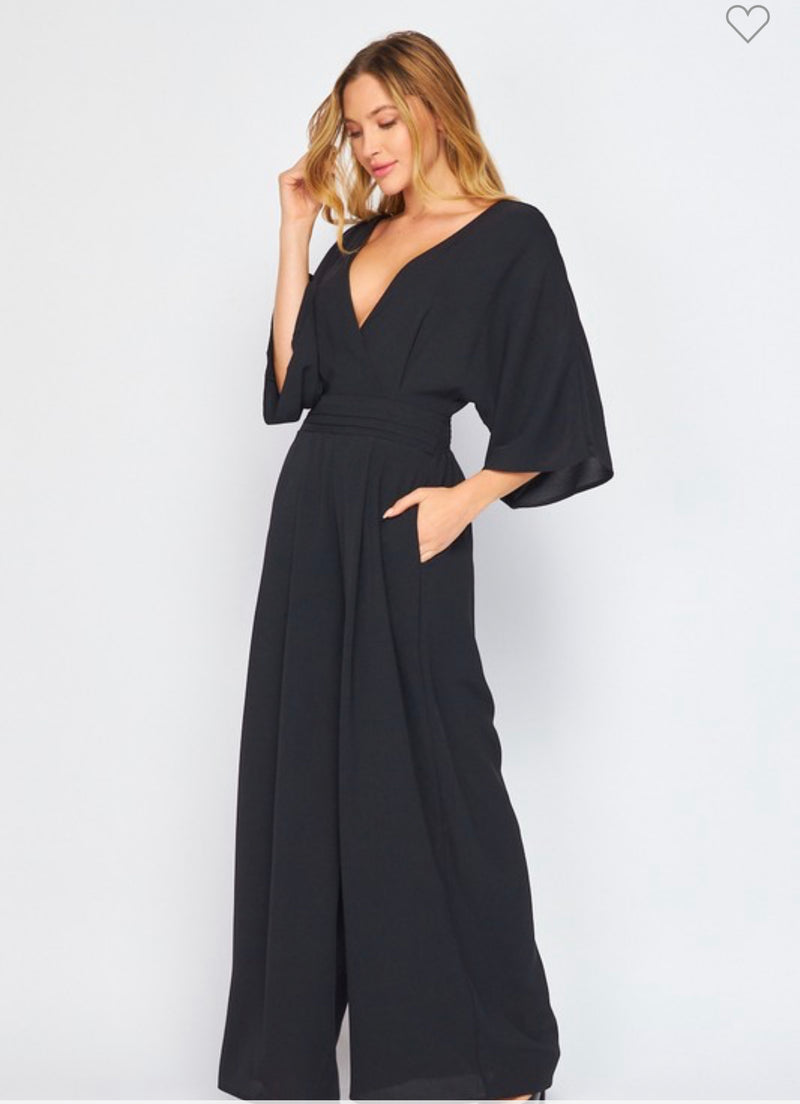 V-Neck Jumpsuit