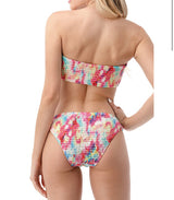 Aria Smocked Button Up Bikini Set
